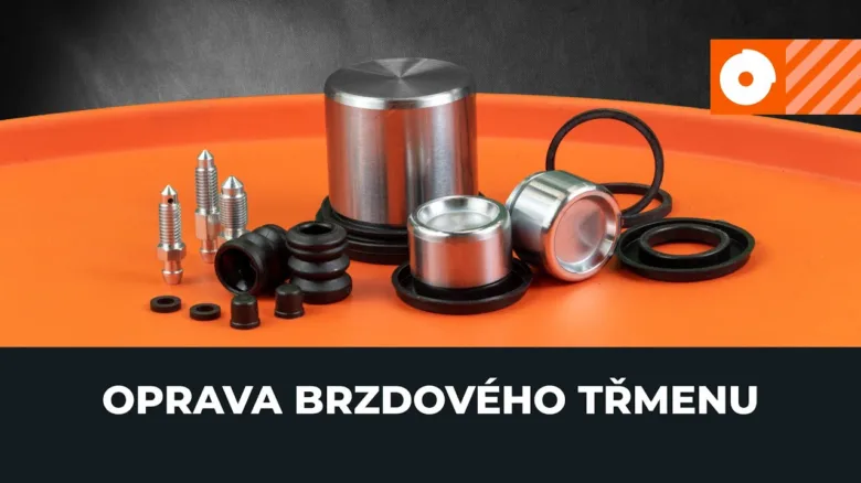 Sada dílů pro opravu brzdového třmenu a vodítek