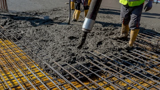 Concrete pouring process