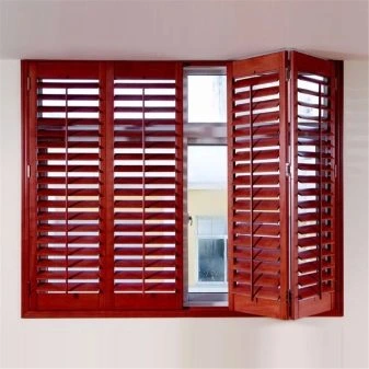 Wooden window shutters
