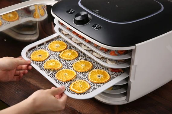 Fruit dehydrator with trays