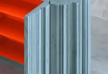 Wooden cabinet corner detail
