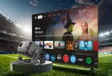 Smart tv with streaming apps