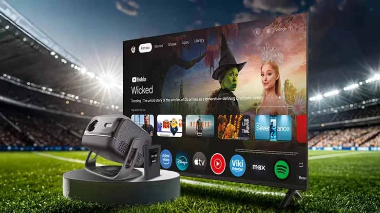 Smart tv with streaming apps